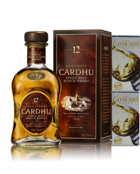 CADOU CARDHU 12 YO 70 CL | 2 PAHARE GLENCAIRN 175 ML